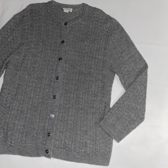 Vintage Cuddle Knit Cable Knit Sweater Cardigan - Picture 3 of 12